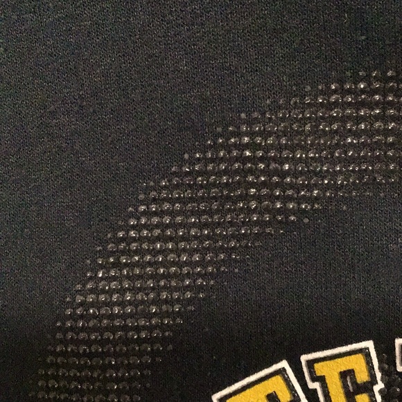 NFL PITTSBURGH STEELERS Black Hoodie, Drawstring, Kangaroo Pouch on Front - Picture 8 of 10